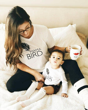 2 Piece Sets for Mommy & Me - Mama Bird + Baby Bird