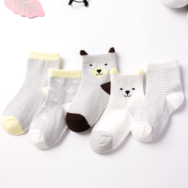 Baby Cotton Socks 5-Pair